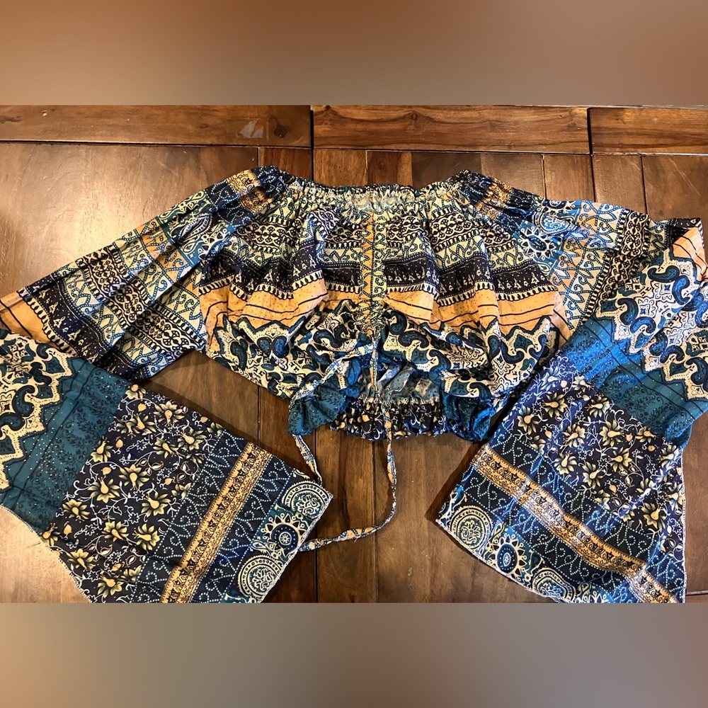 2pc Boho Gypsy Renaissance Festival Outfit
